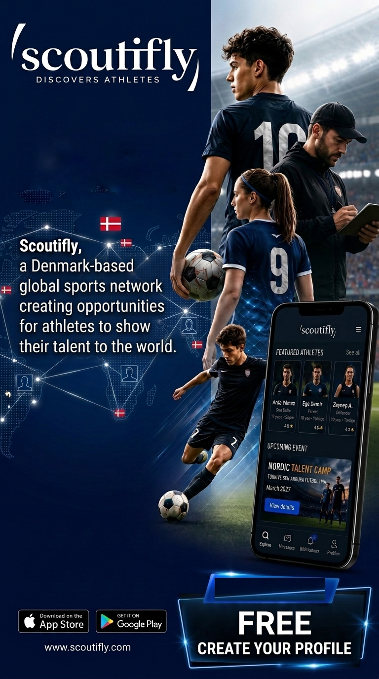 Scoutifly app: athlete profiles and upcoming events